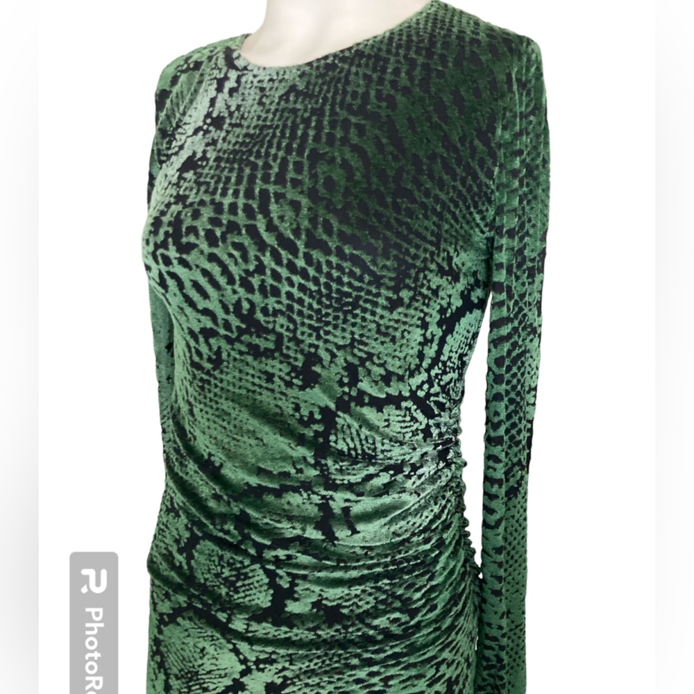 Fuzzi Shimmering Snakeskin Snake Python Print Lon… - image 4